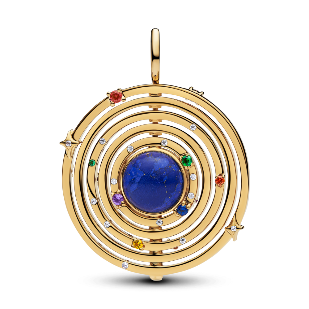 Lielizmēra rotējošas armilārās sfēras amulets