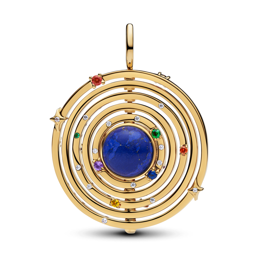 Lielizmēra rotējošas armilārās sfēras amulets