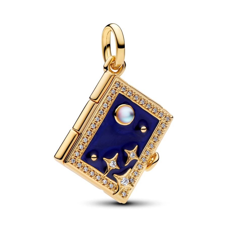 Iegravējams maģiskās grāmatas amulets