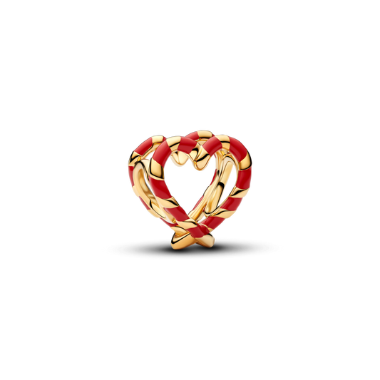 Ažūras sirds formas konfekšu spieķu amulets