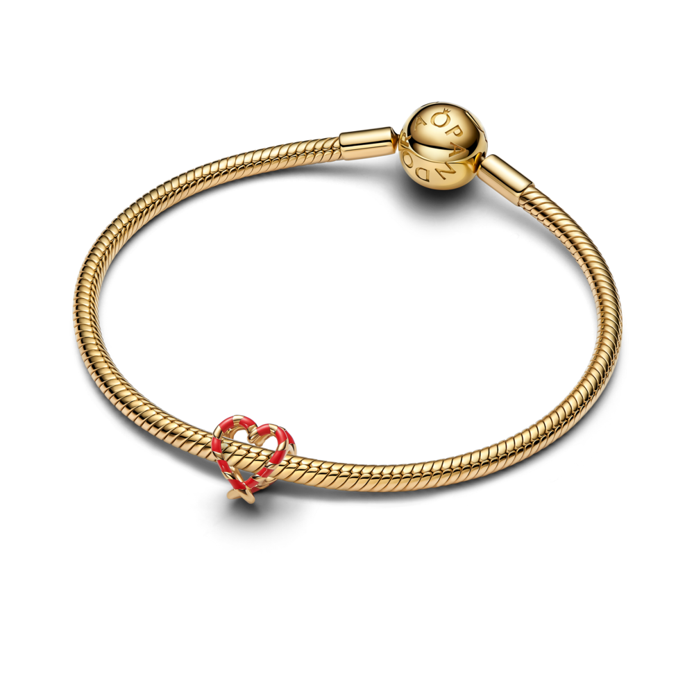 Ažūras sirds formas konfekšu spieķu amulets