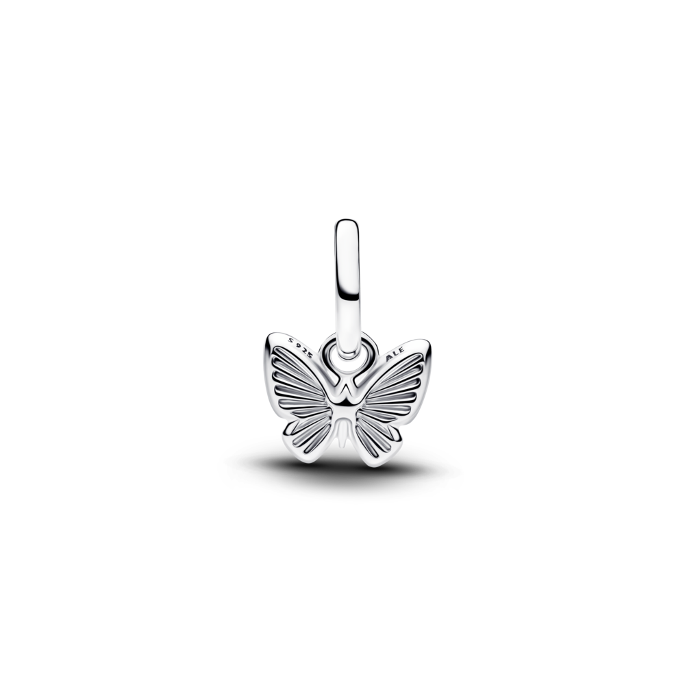 Rozā tauriņa mini kulona amulets