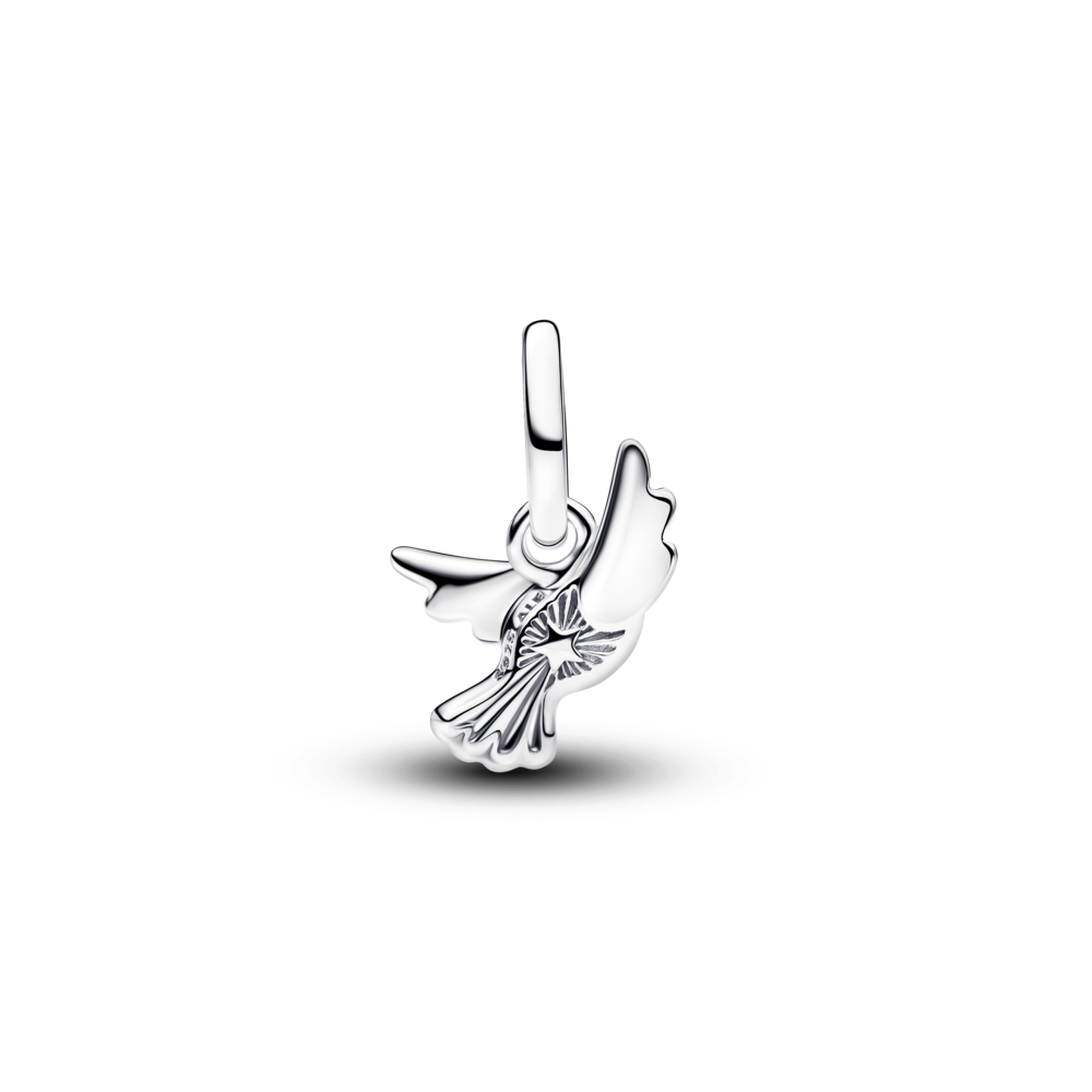 Baltā baloža mini kulona amulets