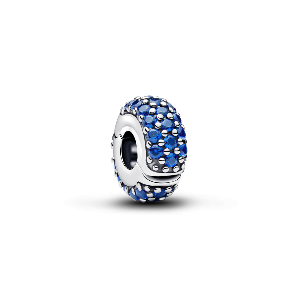Karaliski zilu akmeņu klipša amulets
