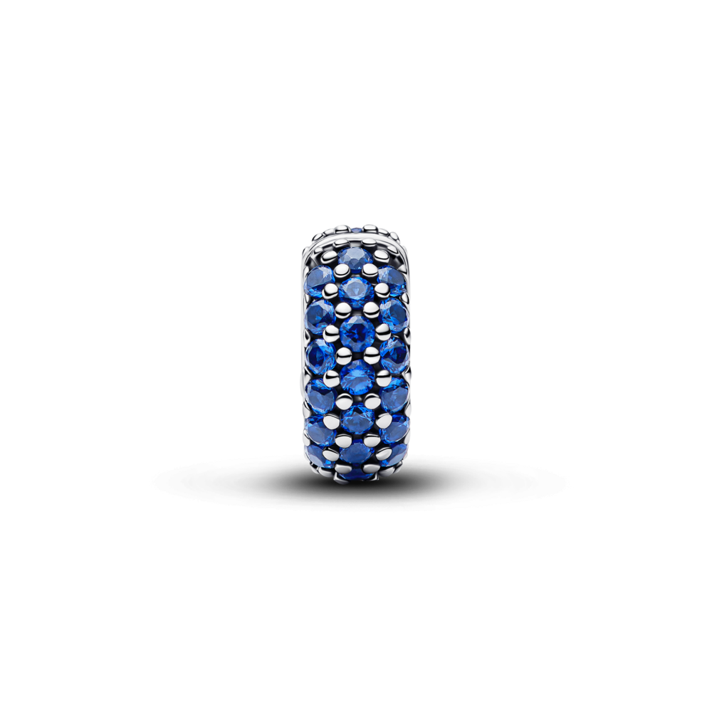 Karaliski zilu akmeņu klipša amulets