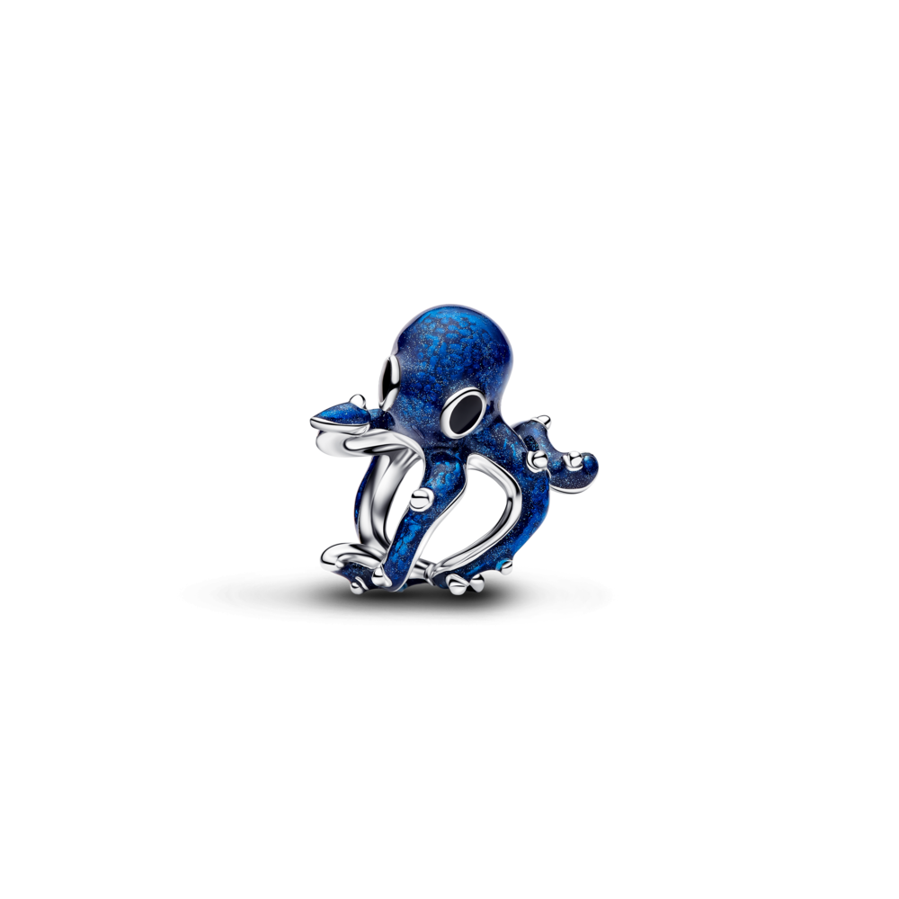 Zilais astoņkāja amulets