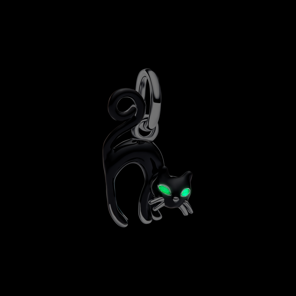 Melna kaķa amulets