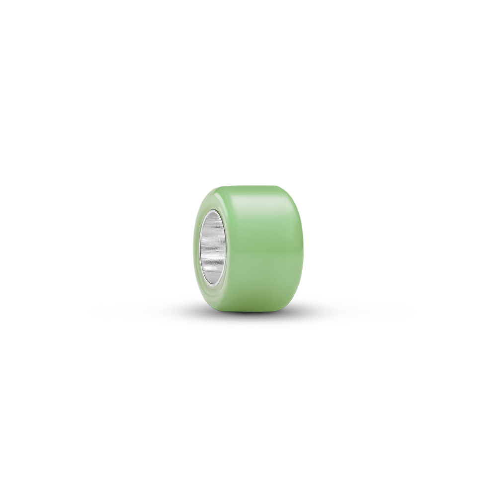 Zaļš Murano stikla mini amulets