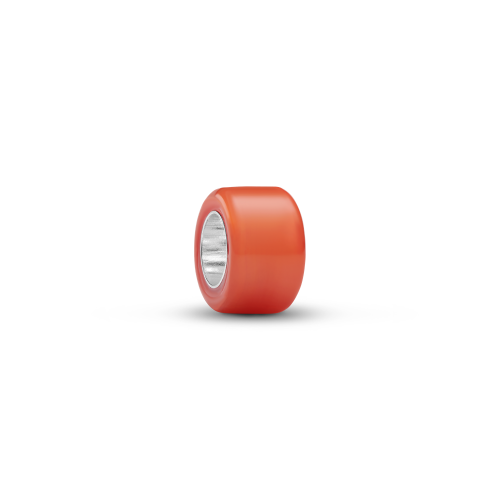 Oranžs Murano stikla mini amulets