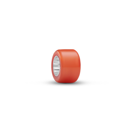 Oranžs Murano stikla mini amulets