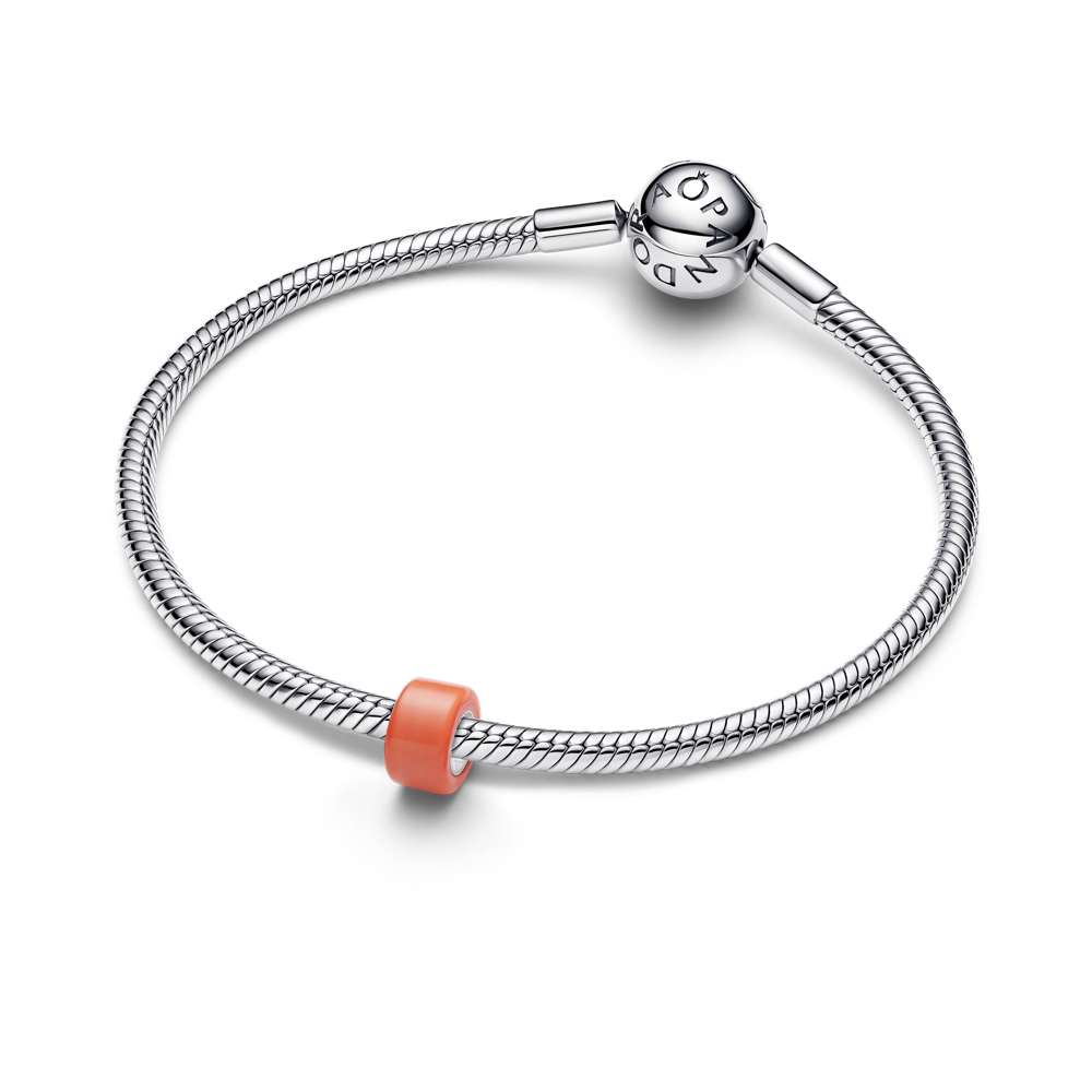 Oranžs Murano stikla mini amulets