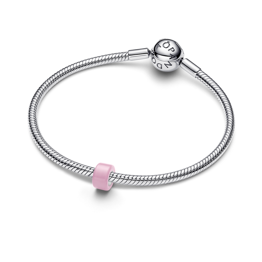 Rozā Murano stikla mini amulets