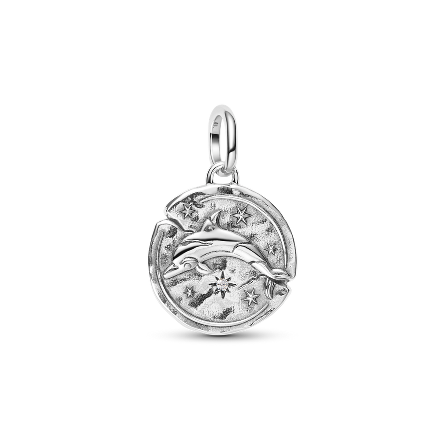 Delfīna medaljona amulets