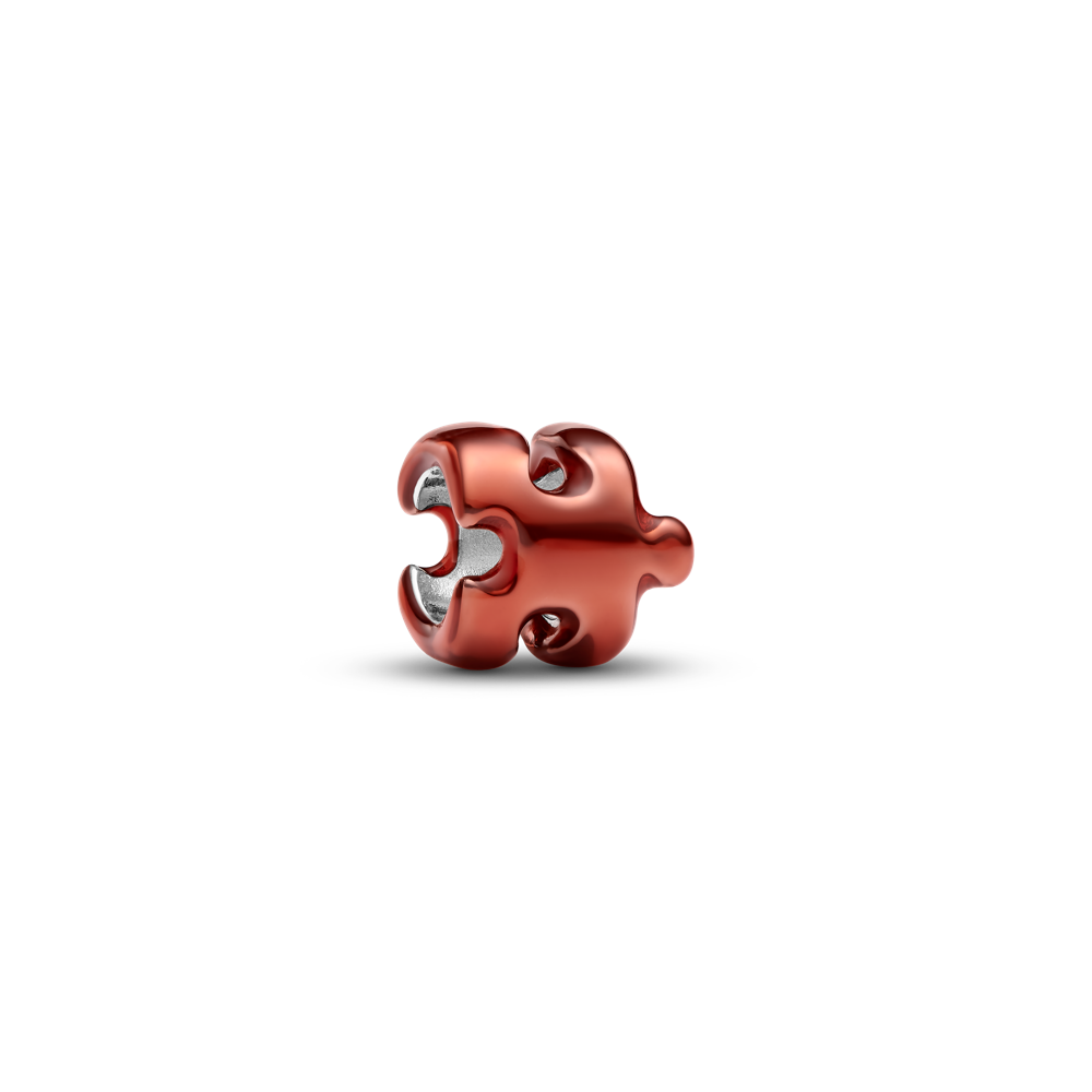 Oranžs puzles gabaliņa mini amulets