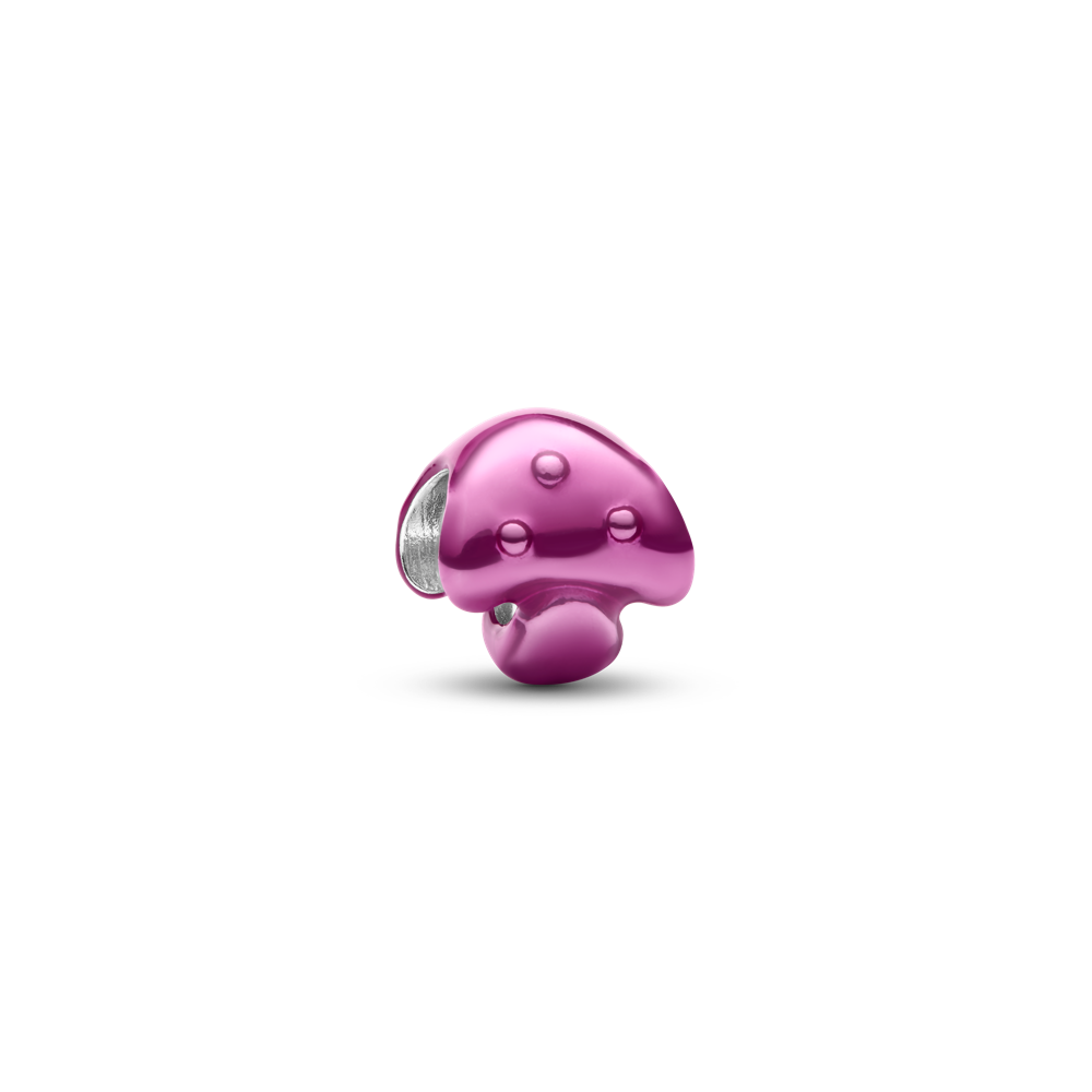 Rozā sēnes mini amulets