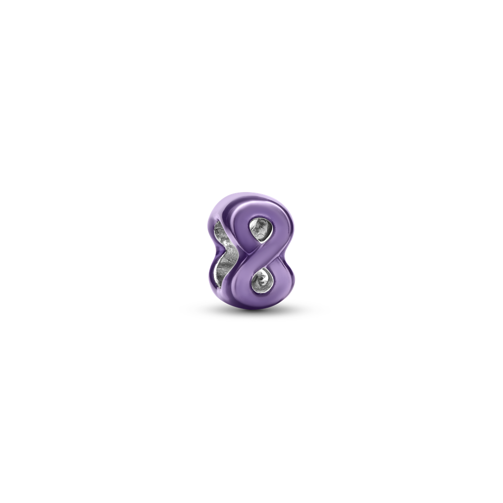 Violets bezgalības mini amulets