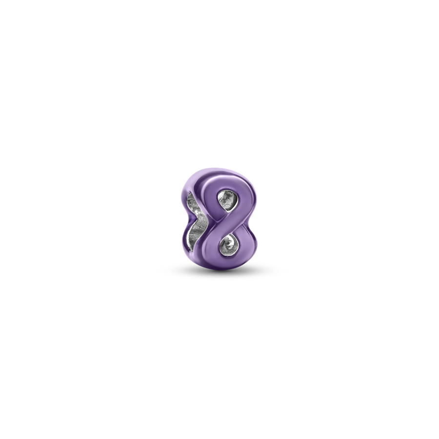 Violets bezgalības mini amulets