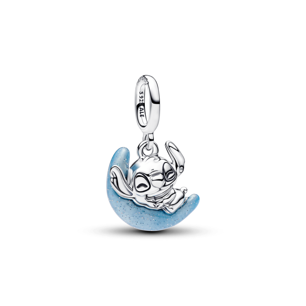 Disney Stiča tumsā spīdošā mēness amulets