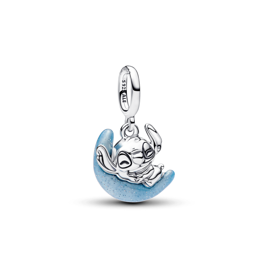 Disney Stiča tumsā spīdošā mēness amulets