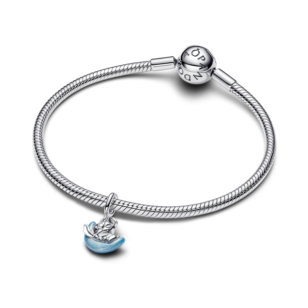 Disney Stiča tumsā spīdošā mēness amulets