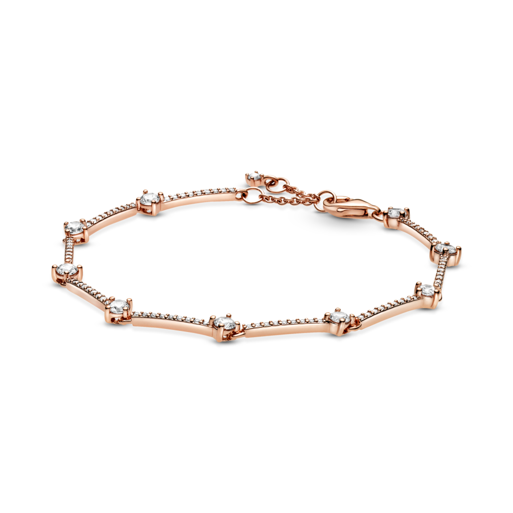 Mirdzoša pavé stienīšu rokassprādze