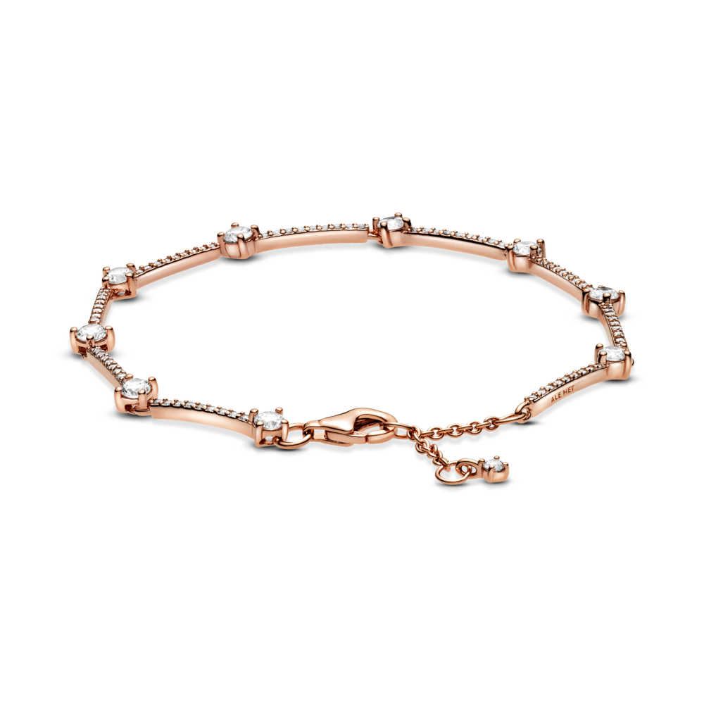 Mirdzoša pavé stienīšu rokassprādze