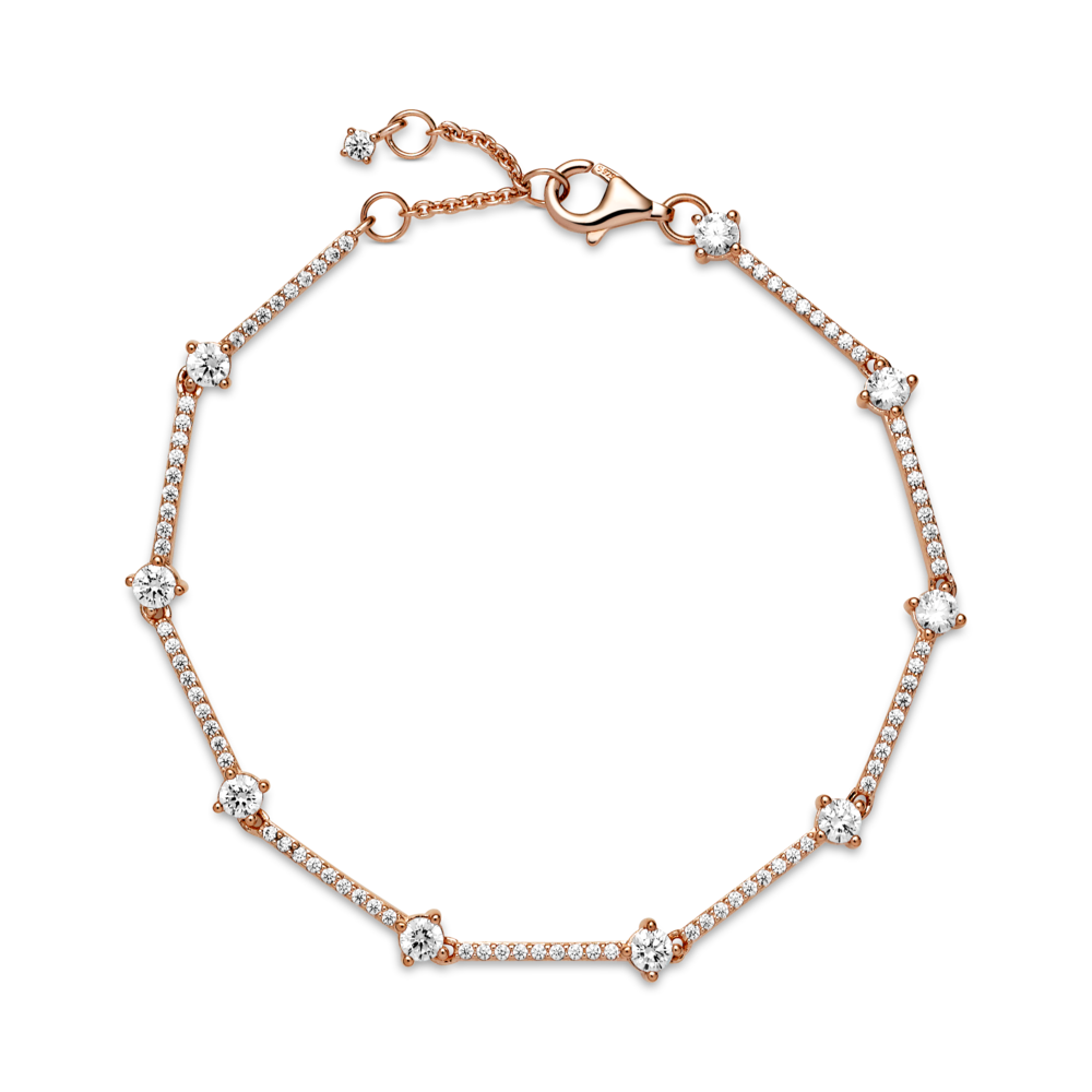 Mirdzoša pavé stienīšu rokassprādze