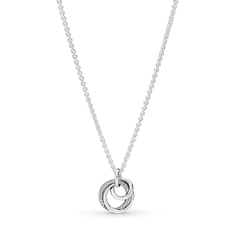 Dāvanu komplekts: Mūžīgās ģimenes kulona kaklarota & “Ģimene uz mūžiem” nagliņauskari