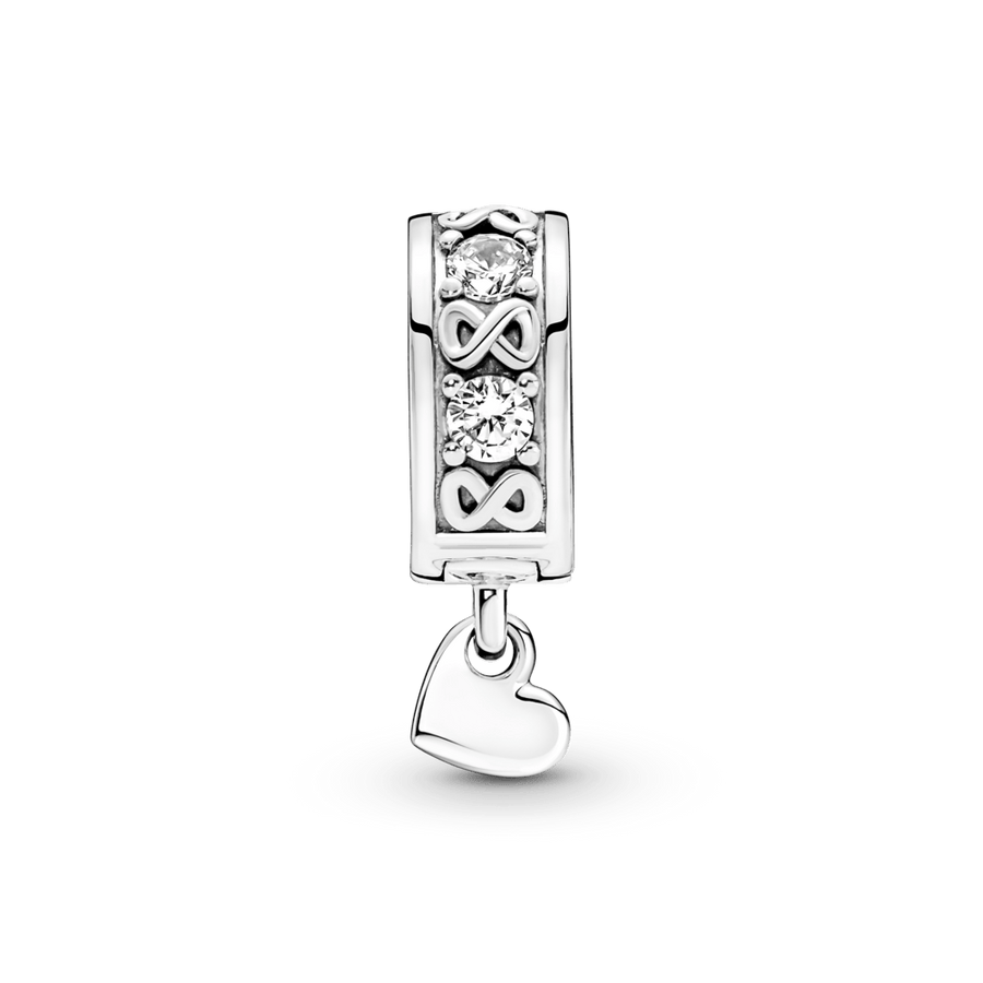 Piespraužamais mūžīgās ģimenes amulets ar pavé rakstu