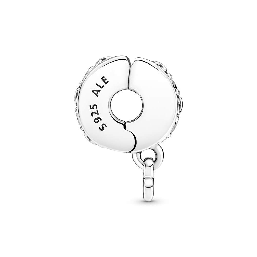 Piespraužamais mūžīgās ģimenes amulets ar pavé rakstu