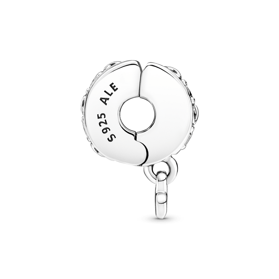 Piespraužamais mūžīgās ģimenes amulets ar pavé rakstu