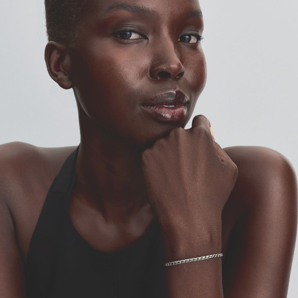 Apaļas aizdares spārna ķēdes rokassprādze