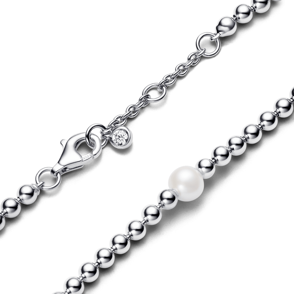 Rokassprādze ar apstrādātu, mākslīgi audzētu saldūdens pērli un krellēm