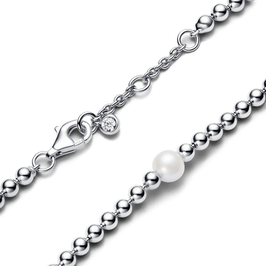 Rokassprādze ar apstrādātu, mākslīgi audzētu saldūdens pērli un krellēm