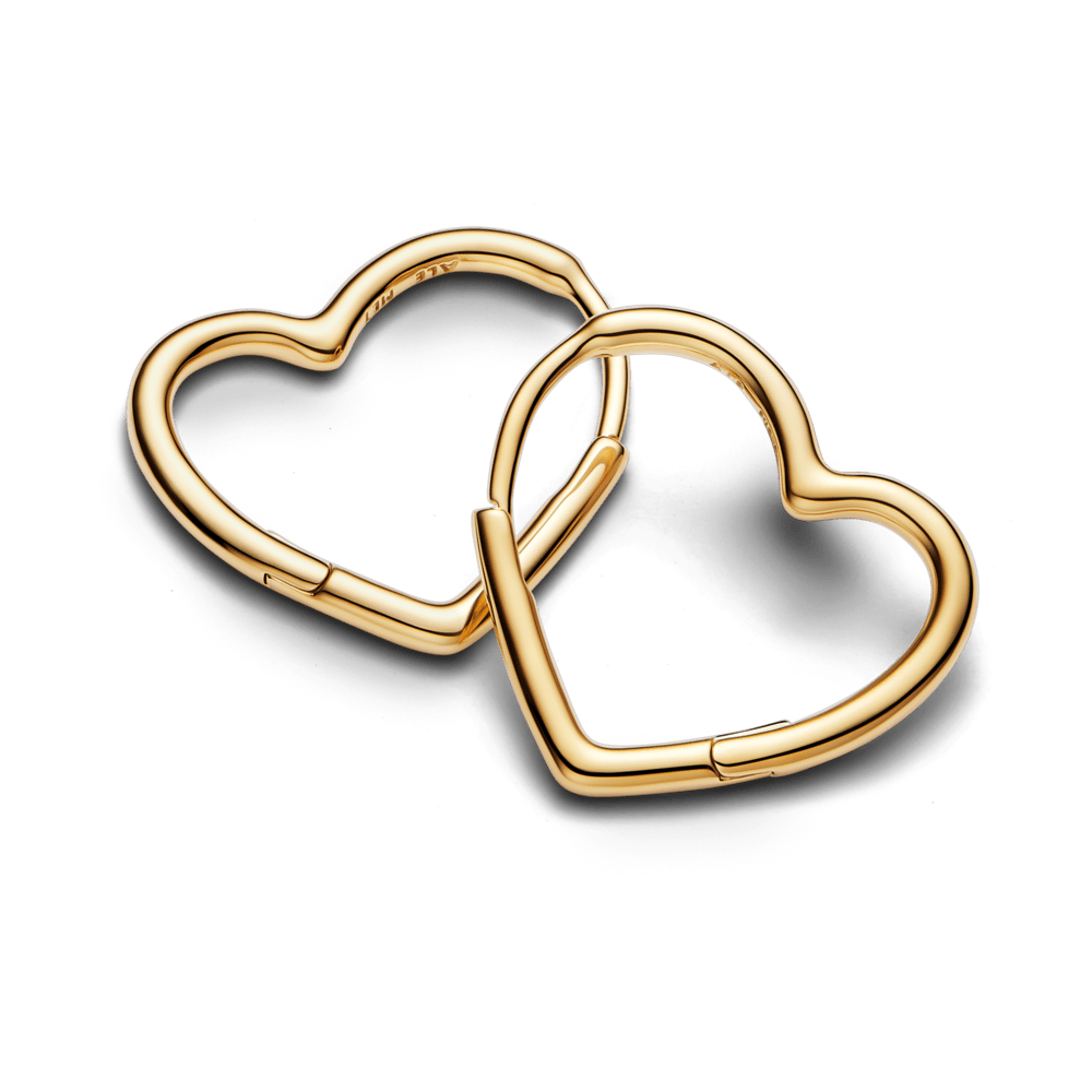 Asimetriskie sirds formas stīpiņu auskari