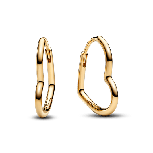 Asimetriskie sirds formas stīpiņu auskari