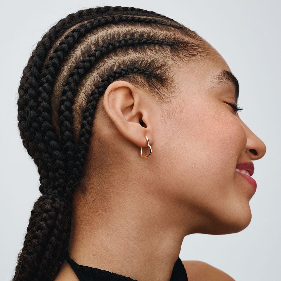 Asimetriskie sirds formas stīpiņu auskari