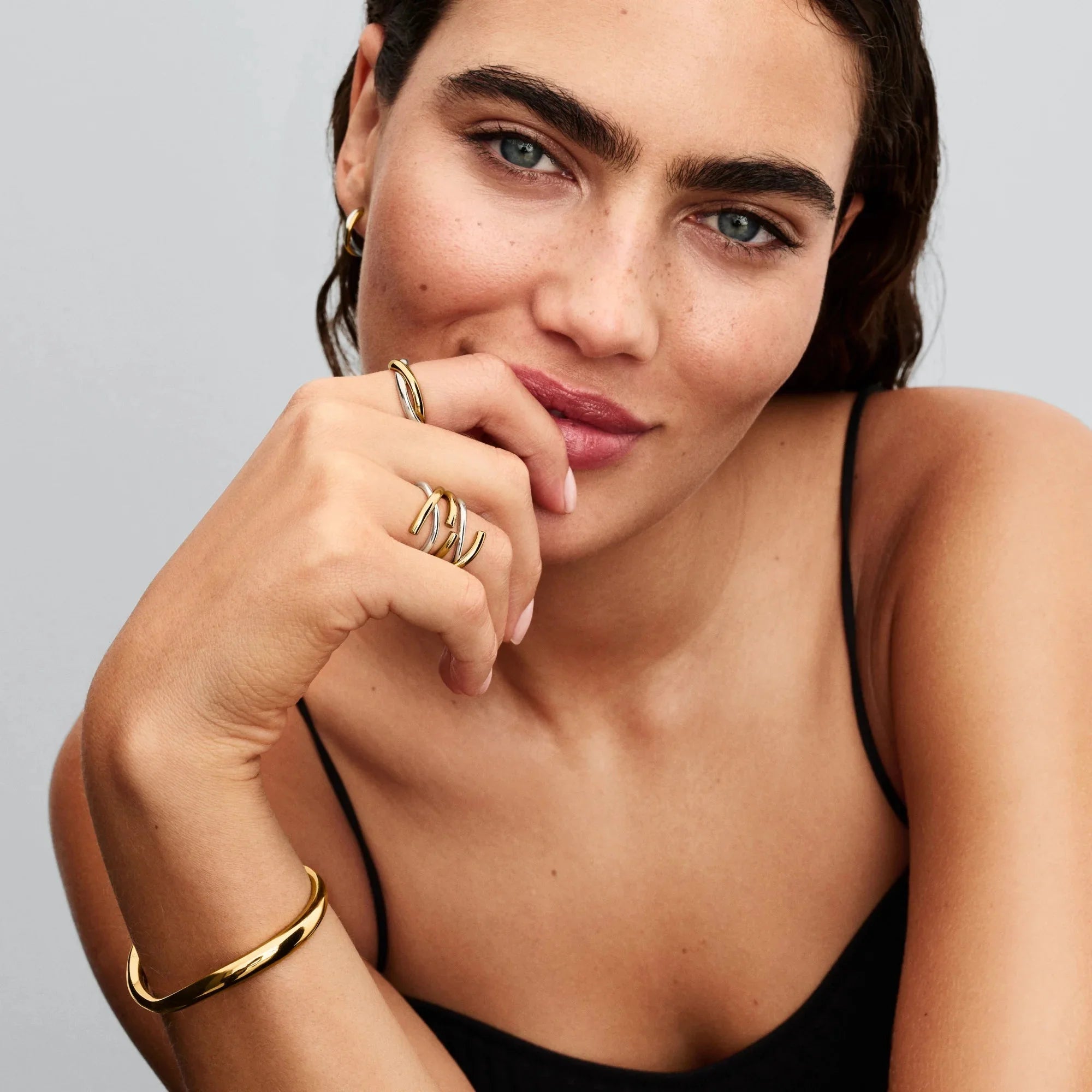 Divkrāsu dubultais organiskas formas gredzens