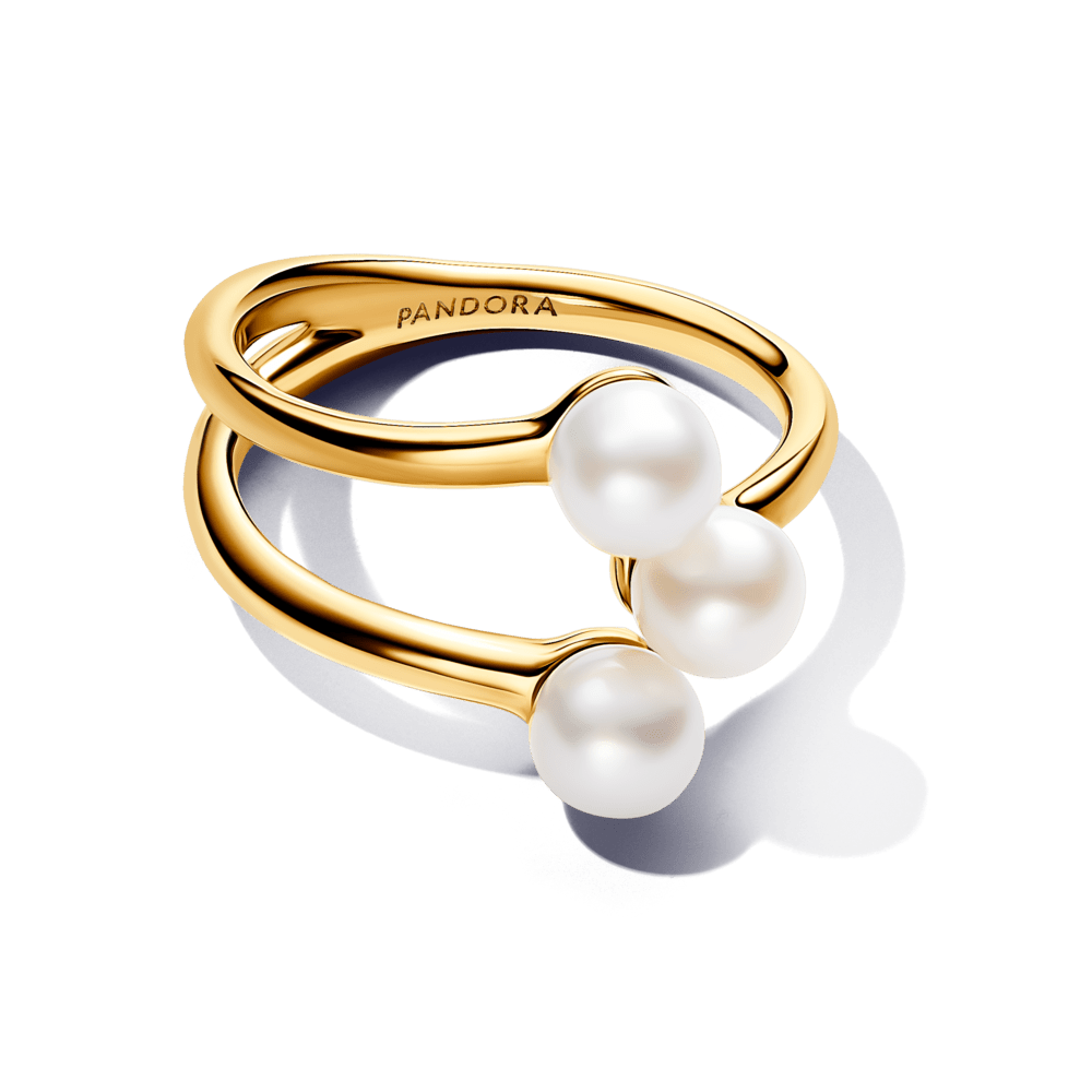 Apstrādātais saldūdens kultivētu pērļu atvērtais gredzens