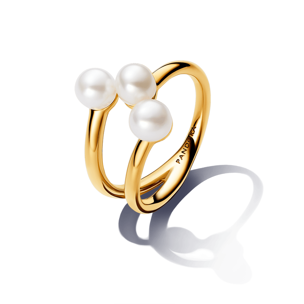 Apstrādātais saldūdens kultivētu pērļu atvērtais gredzens