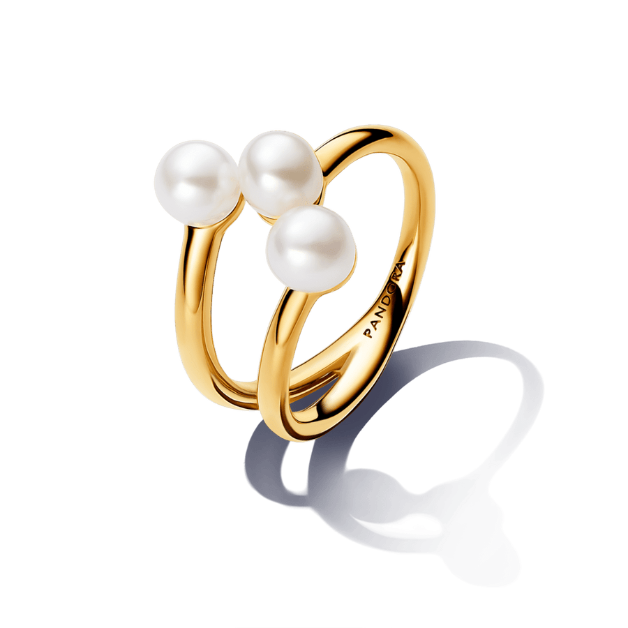 Apstrādātais saldūdens kultivētu pērļu atvērtais gredzens