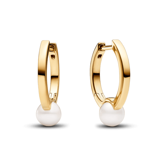 Stīpiņu auskari ar apstrādātām, mākslīgi audzētām saldūdens pērlēm