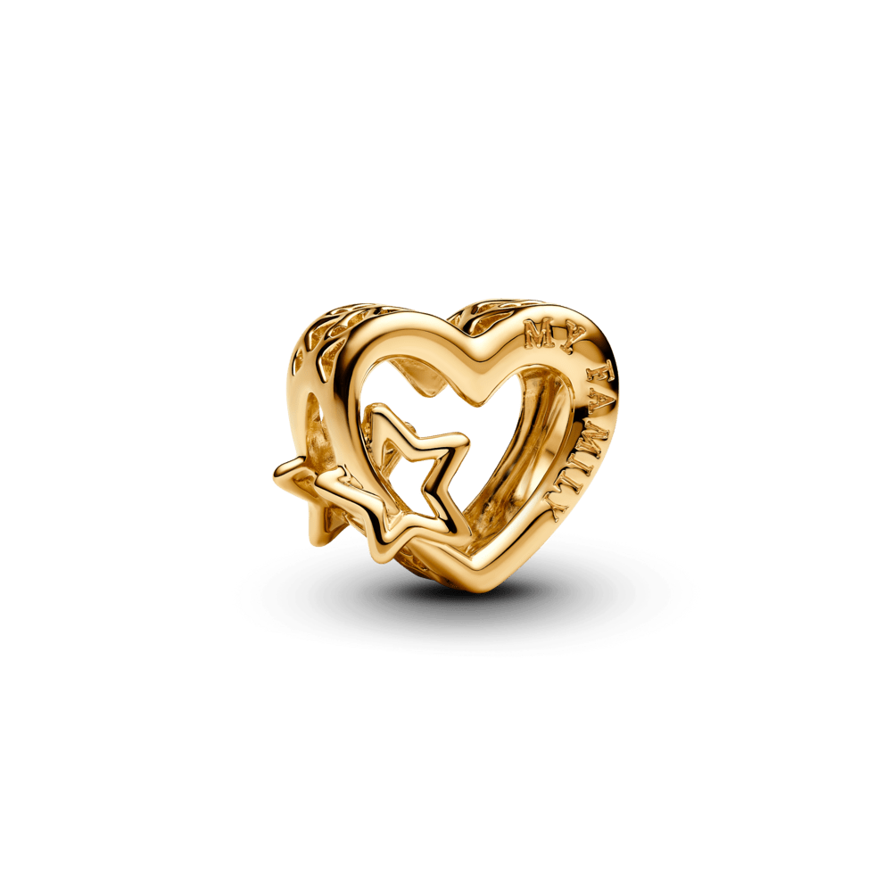 Ažūras amulets Ģimenes Sirds & Zvaigznes