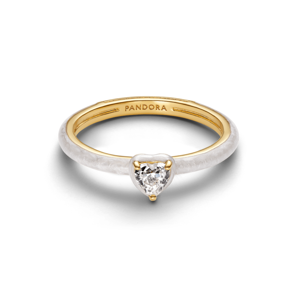 Baltās čakras sirds gredzens