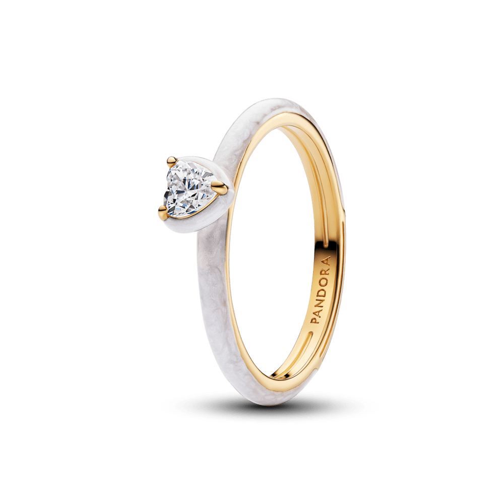 Baltās čakras sirds gredzens