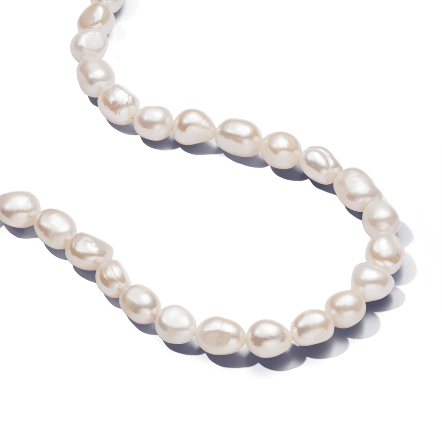 Baroka stila saldūdens kultivētu pērļu T-veida Collier kaklarota
