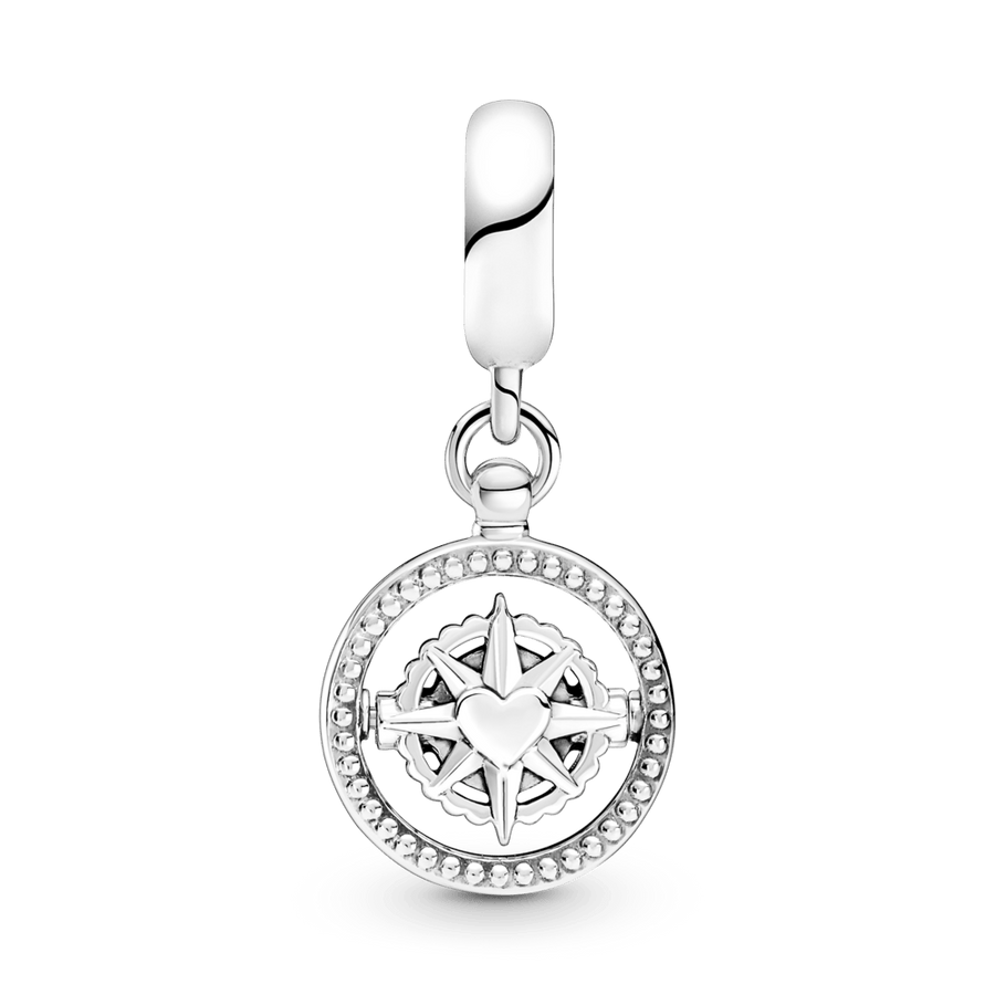 Piekarināmais rotējošā kompasa amulets