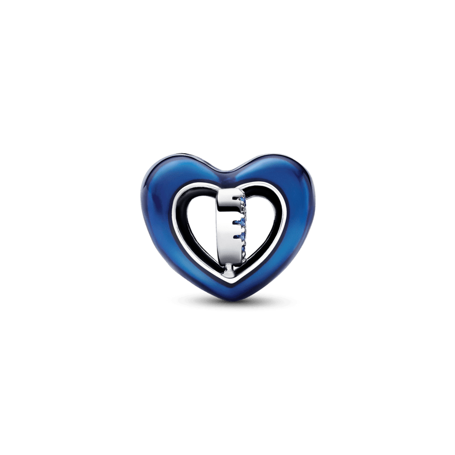 Zilais rotējošās sirds amulets