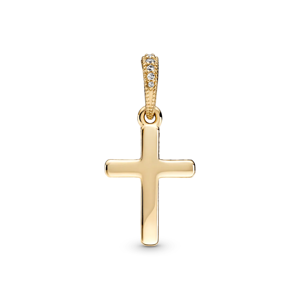 Mirdzošais krusta kulons