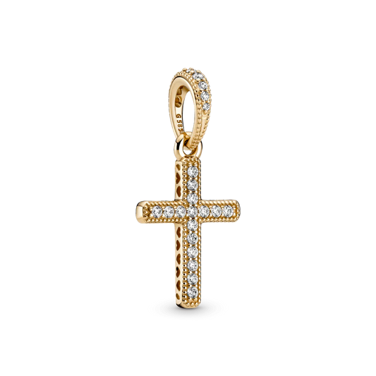 Mirdzošais krusta kulons